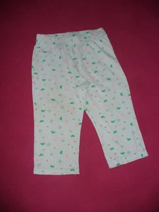 Leggings Bequem-Hose evtl. Schlafanzughose Größe 86/92 Mädchen – Wollweiß mit Dr - Bild 1 von 4