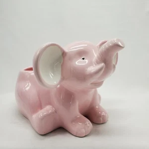 Disposizioni commestibili elefante rosa salvadanaio fioriera 6”x9” fioriera - Foto 1 di 12