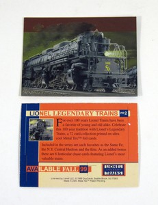 1999 DuoCards Lionel Legendary Trains Centennial Foil Promo Card (PR2) Nm/Mt