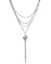 Cowgirl Confetti Women's Desert Rain Necklace  Silver