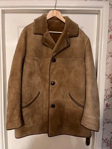 Men’s Genuine Sheepskin 44” Coat By Nurseys - Picture 1 of 5