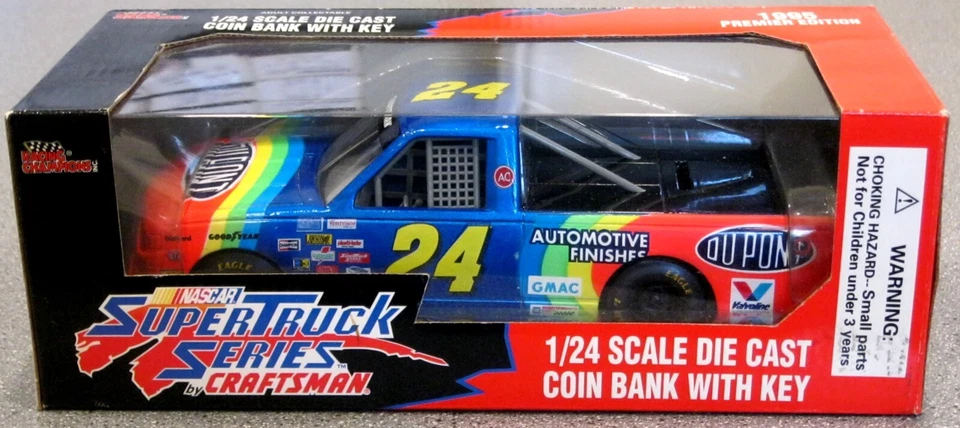 Jeff Gordon ~ 1995 Racing Champions 1/24 Diecast Craftsman Super Truck Series Bank Foto 1 de 1