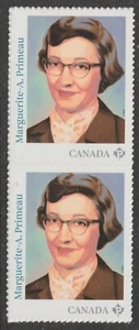 Canada 3476 French-Canadian Authors Marguerite-A Primeau P vert pair MNH 2024 - Picture 1 of 1