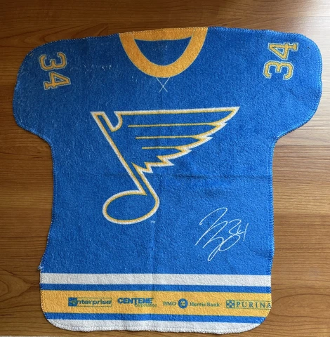 St Louis Blues Playoff Rally Towel Jake Allen 34 NHL Stanley Cup Bluenote Cover