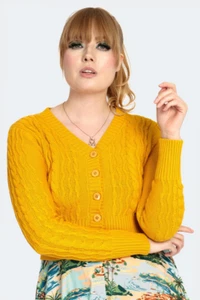1940s Retro Vintage Style Knit Cardigan - Picture 1 of 5