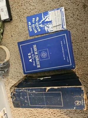 1941 A.T.I Home Study Course In Blueprint Reading Vintage Set In Original Box - Image 1 of 4