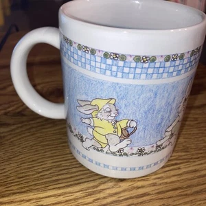 Taza de café Dreamsicles Precious Collectible Treasures 1993, Cherub Bunnies - Imagen 1 de 7