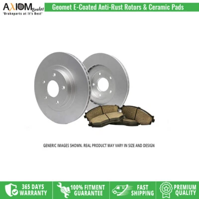 Front Geomet Coated Brake Rotors Ceramic Pads for Nissan Micra Versa Versa Note - Image 1 of 4