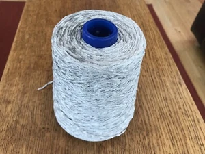 100% Soft Viscose Chenille Yarn On 500 Gram Cone In Silver Grey. Double Knit. - Picture 1 of 5