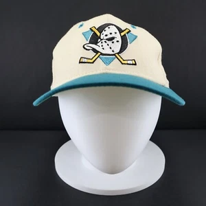 Mighty Ducks NHL Sports Specialties Wool Fitted Hat 7 3/8 Center Ice - Picture 1 of 7