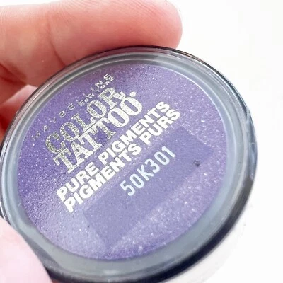 Sombra de ojos Maybelline Color Tattoo pigmentos puros 15 potentes vibraciones púrpura años 80 nueva Foto 1 de 4