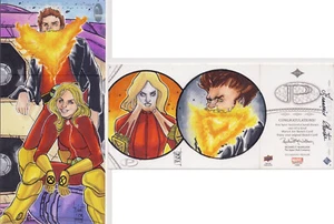 Tarjeta de boceto de 3 paneles Marvel Premier 2014 Chartier cámara cáscara - Imagen 1 de 1