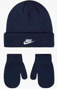Nike Toddler Baby Beanie and Mittens 2 Piece Set 2T - 4T - Picture 1 of 1