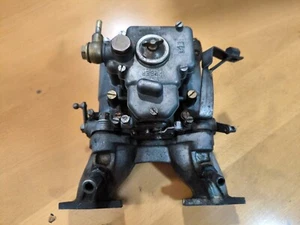 USED INLET MANIFOLD + CARB WEBER 38DCOE MINI /MG (colector + carburador usado) - Imagen 1 de 6