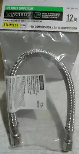 1/4 in. x 1/4 in. x 12 in. Supply Line de Everbilt - Imagen 1 de 3