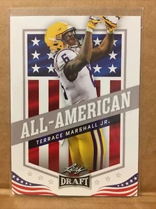 TERRACE MARSHALL JR 2021 Leaf Draft All-American Rookie - LSU Football Draft🏈🏉 - Picture 1 of 2