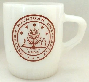 NOS Fire King Western Michigan University Alumni Association coffee mug RARE NEW - Picture 1 of 6