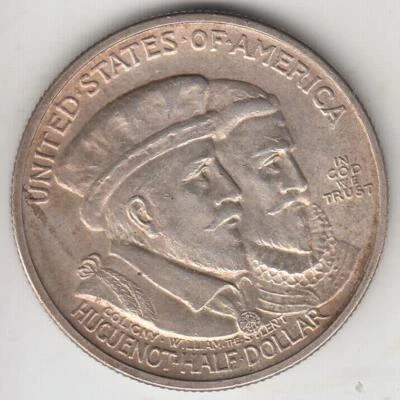 JUST REDUCED!! 1924 HUGUENOT COMMEMORATIVE HALF DOLLAR CHOICE BU - Image 1 of 2