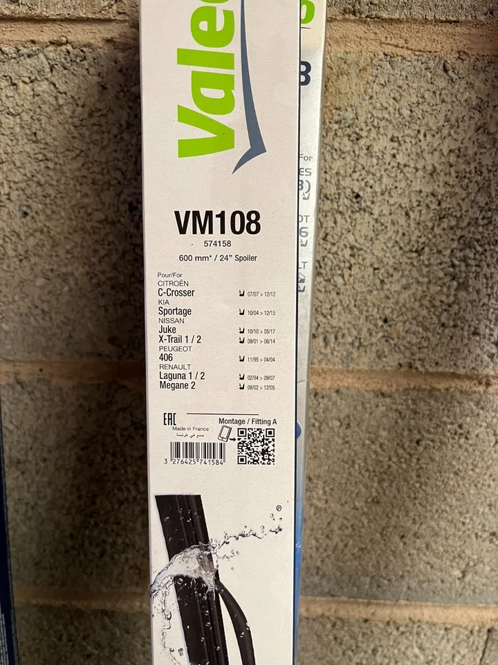 VALEO - BALAI D'ESSUIE-GLACE silencio auto-clic system - ref : 574158 / VM108 - Photo 1/1