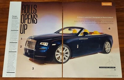 ROLLS ROYCE DAWN MAGAZINE ARTICLE AUTOMOBILE MAG CHICHESTER ENGLAND - Image 1 of 4