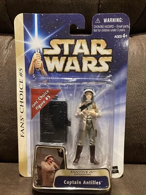 FIGURA INVASIÓN 1V CAPITÁN ANTILLAS TANTIVE FANS CHOICE STAR WARS HASBRO NUEVA" Foto 1 de 3