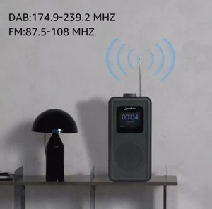 ByronStatics Digitalradio DAB, DAB+ UKW, tragbare DAB-Radios mit schwarz-grau - Bild 1 von 9