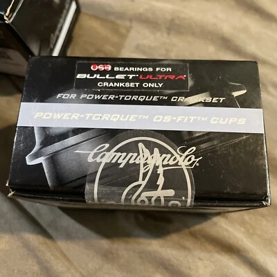 Campagnolo Power Torque OS Fit Bottom Bracket Cups NEW!!!! USB Bearings  - Image 1 of 4