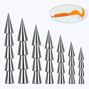 50PCS Tungsten Nail Weights Sinkers Insert Worm Fishing lure Wacky Rig - Picture 1 of 6
