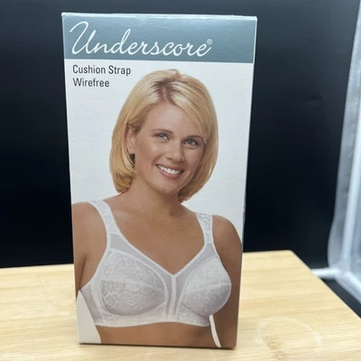 Underscore Cushion Strap Wirefree 36B White Bra NIB - Image 1 of 4