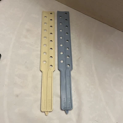 (2) Vintage Sears Plastic Paint Sticks Blue/Cream Colors New - Image 1 of 4