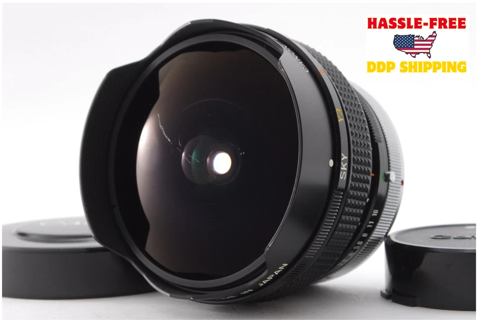 Canon FD 15mm f/2.8 S.S.C. SSC MF Wide Lens Fish Eye Rare [ Exc+5 ] From JAPAN - Image 1 of 4