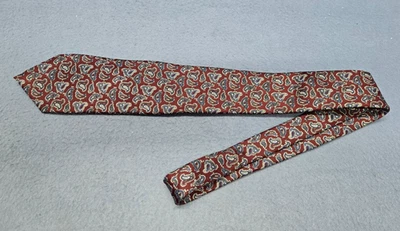 Corbata Pure Silk de Wembley Borgoña Cachemira Texturizada Clásica Preppy Dinero Antiguo Foto 1 de 4