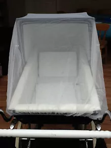 INSECT NET for SILVER CROSS COACH BUILT PRAM * NEW * Balmoral XL Size in WHITE - Picture 1 of 1