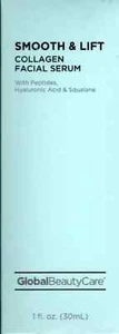 Global Beauty Care Smooth & Lift Collagen Facial Serum with Peptides, Hyaluronic - Picture 1 of 3