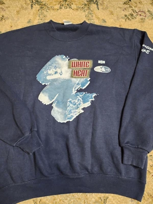 Винтажный 90-х белый тепла сноуборда лыж Crewneck пуловер толстовка большой - Изображение 1 из 4