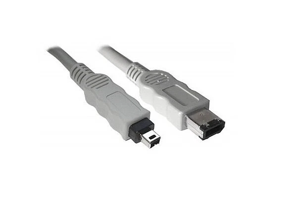 Grey 4.5 Meter IEEE1394 FireWire Cable (6-Pin Male to 4-Pin Male) - Image 1 of 1