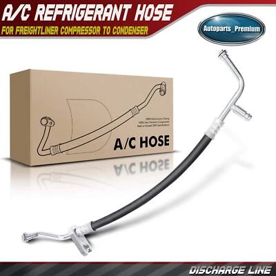 A/C AC Refrigerant Discharge Line Hose for Freightliner Compressor to Condenser - Image 1 of 4