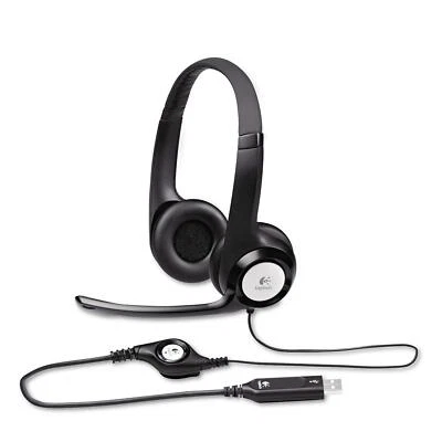 Logitech H390 USB Headset with Noise Canceling Mic for Gaming and Skype - Image 1 of 4