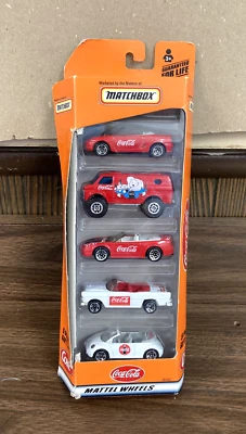Matchbox 1999 Coca-Cola 5 Pack Gift Set - Mattel Wheels Item #96487 - Image 1 of 4