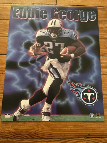 Eddie George ACTION Tennessee Titans 1999 Vintage Starline NFL 16 X 20 POSTER Cover