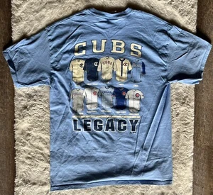 Majestic MLB Chicago Cubs Adult Large Legacy Shirt (Uniform History) - Picture 1 of 8