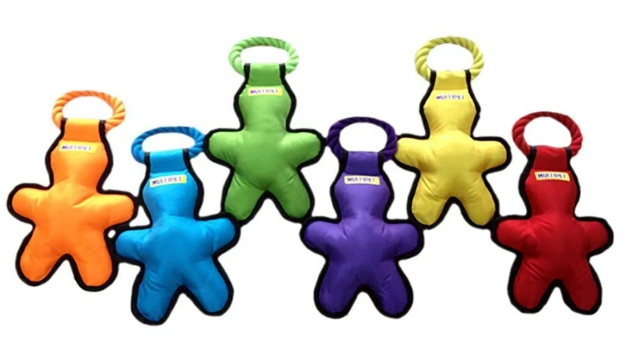 Multipet Cross Ropes Tug O Man Assorted Dog Toy, 14 in (Each Sold Separately) - Image 1 of 1