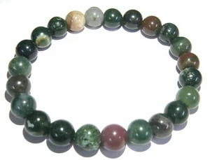 Bracciale Pietra Sangue Guarigione Cristallo Guarigione Moda Gioielli Regalo Potere Benessere - Foto 1 di 1