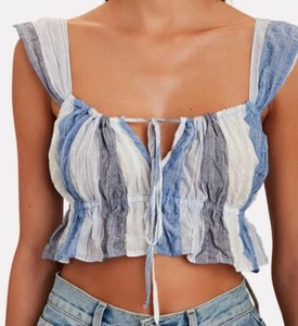 WOW! Nuevo Ciao Lucia "Cinetta" Top Rayas Pequeño $285 - Imagen 1 de 1