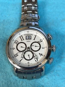 Reloj de cuarzo corto Tourneau Safari S32040 SS se adapta a una muñeca de hasta 8"". - Imagen 1 de 8