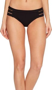 Parte inferior de bikini hipster Seafolly multi correa negra talla 12 (16AUS) - Imagen 1 de 3
