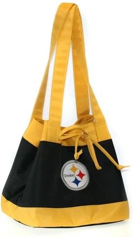 Pittsburgh Steelers NFL Purse Insulated Lunch Tote Bag Embroidered Logo 12X10 Cover