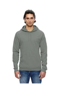 American Apparel Unisex 100% Cotton California Fleece Pullover Hoodie  S Gray - Picture 1 of 2