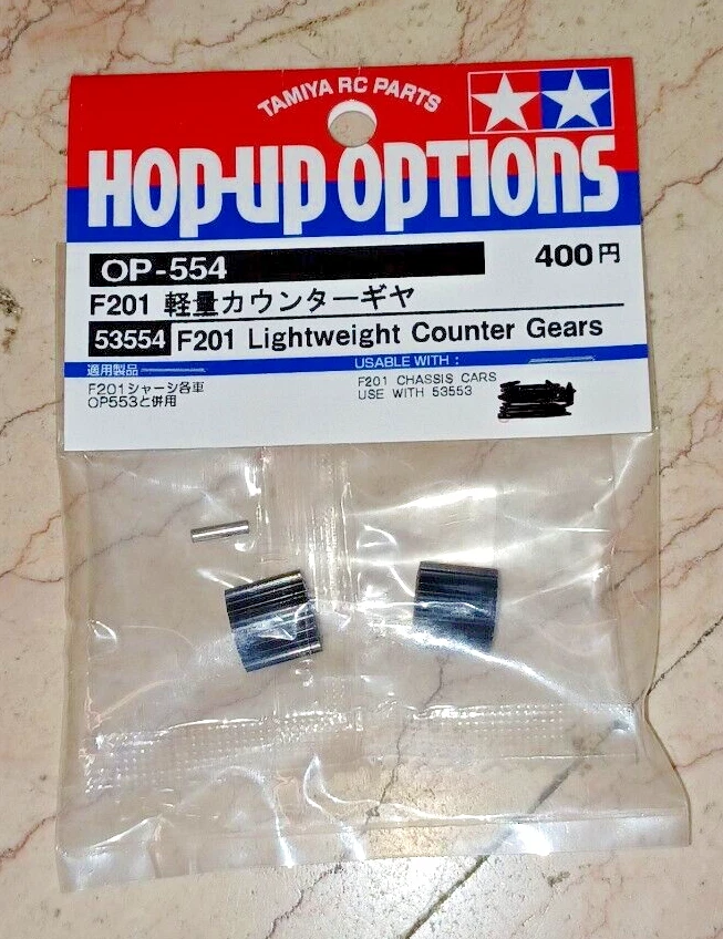 TAMIYA ART 53554 INGRANAGGI F201 LIGHTWEIGHT COUNTER GEARS 1/10 RC - Immagine 1 di 1