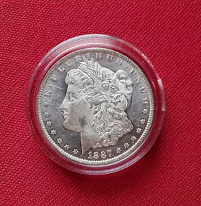 1887 O morgan dollaro d'argento DMPL super gelido bassa popolazione scarso - Foto 1 di 5